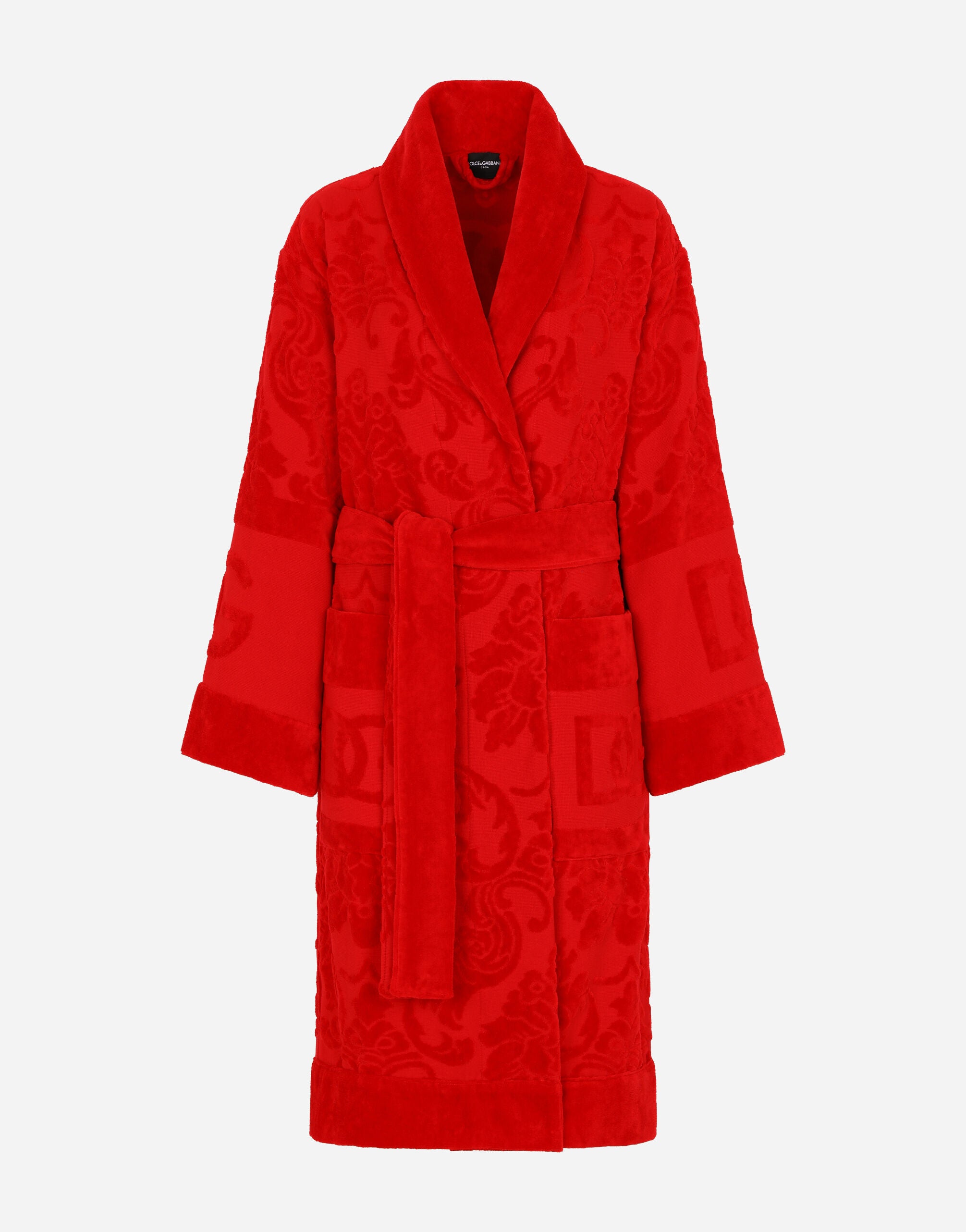 DG LOGO JACQUARD BATHROBE – Italian Luxury Interiors