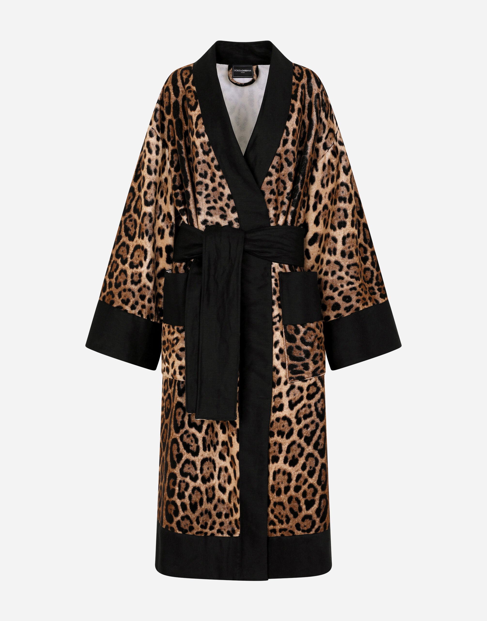 ALL OVER LEOPARD BATHROBE Italian Luxury Interiors