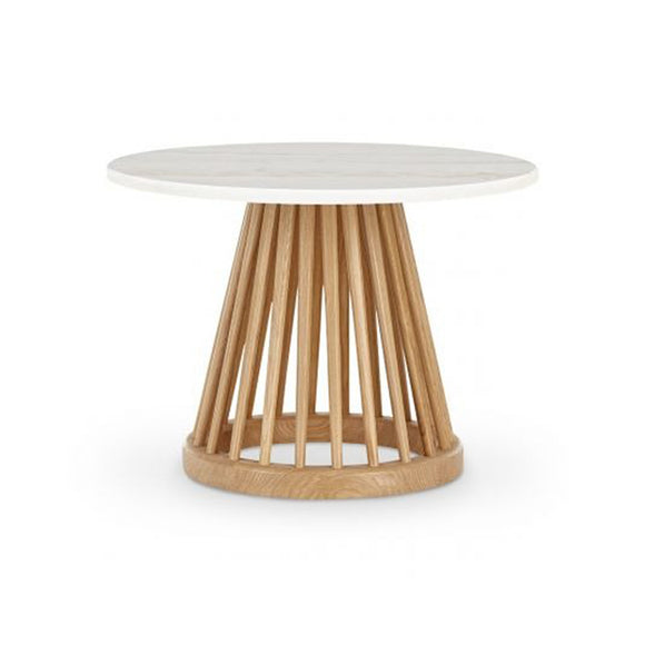 【Tom Dixon】Fan Table White Marble Round Fan Table – Italian Luxury Interiors