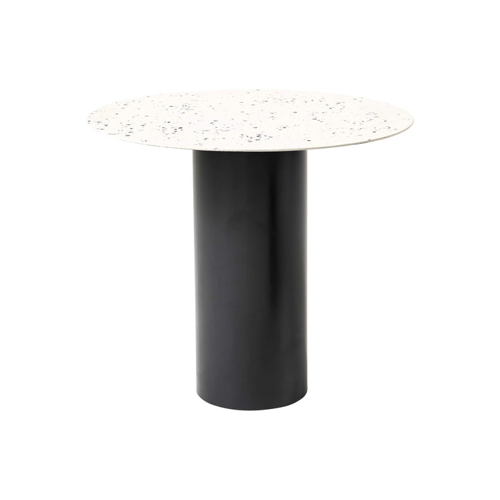 Mush Side Table Accent Tables Cappellini White with Blue Marble Fragments / 04 Matt Black Large: 18.5 in height