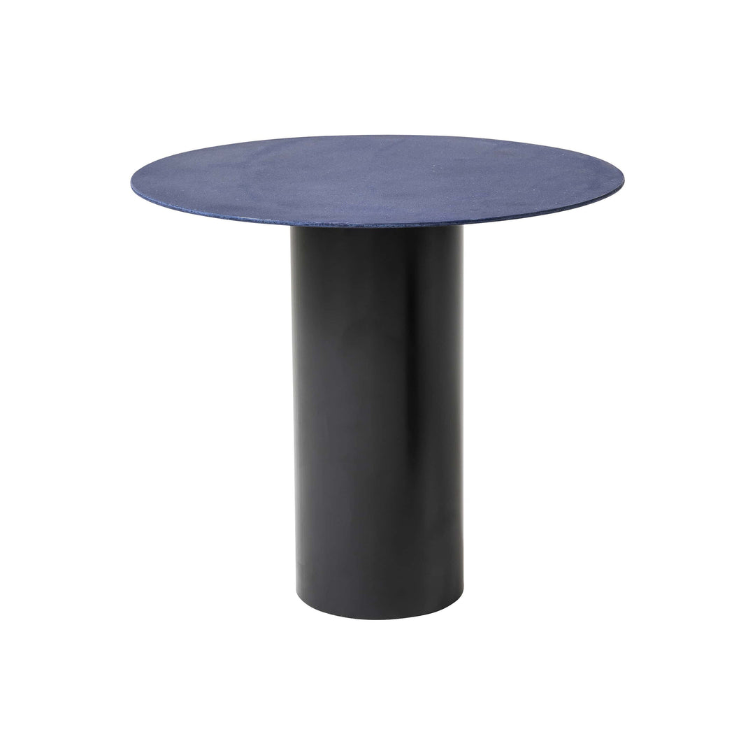 Mush Side Table Accent Tables Cappellini Blue with Aluminum Fragments / 04 Matt Black Large: 18.5 in height
