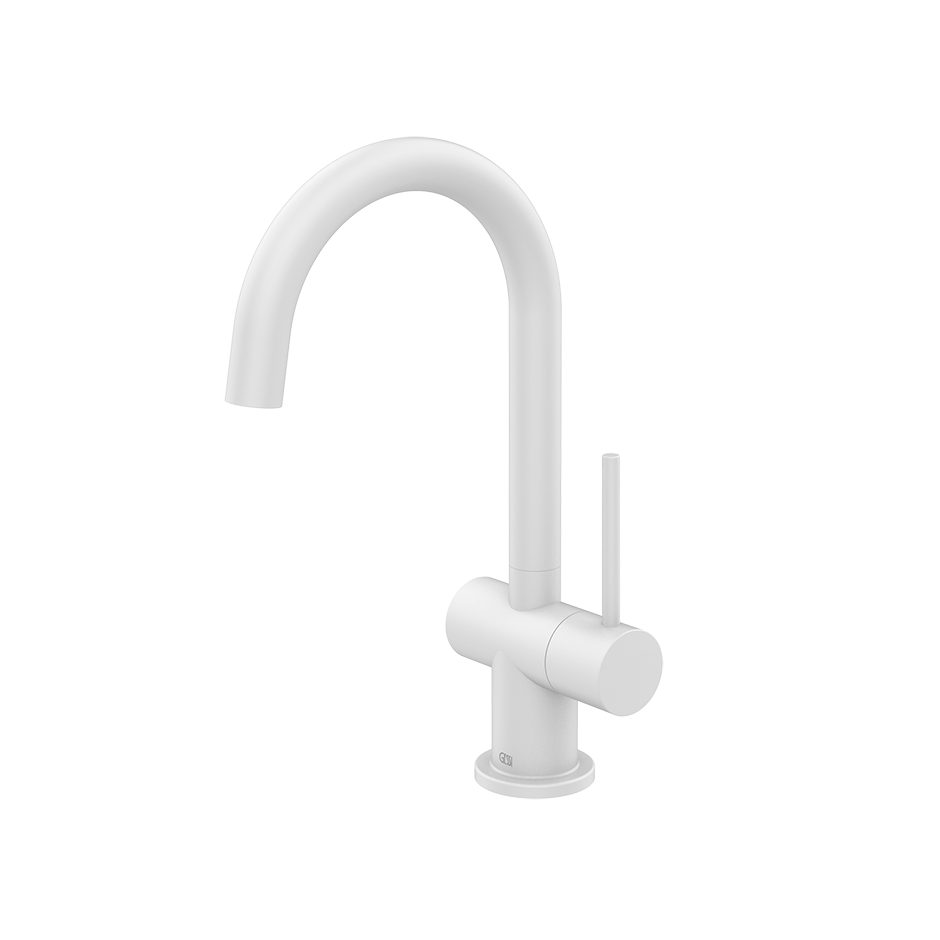 Gessi Oxygene Sink Mixer - 00915 Showers GESSI Matte White