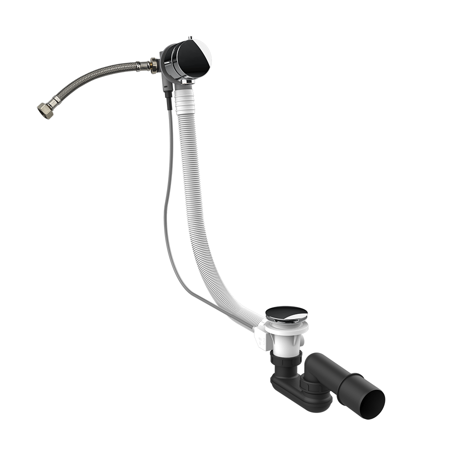 Gessi Polyethylene Column Bath Waste - 01080 Showers GESSI Chrome