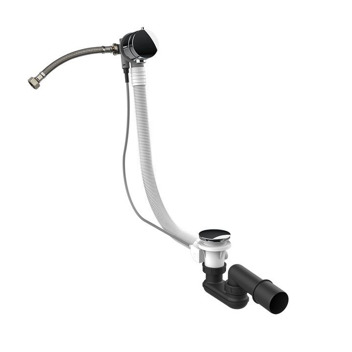 Gessi Polyethylene Column Bath Waste - 01080 Showers GESSI Chrome