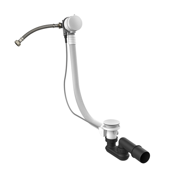 Gessi Polyethylene Column Bath Waste - 01080 Showers GESSI Matte White