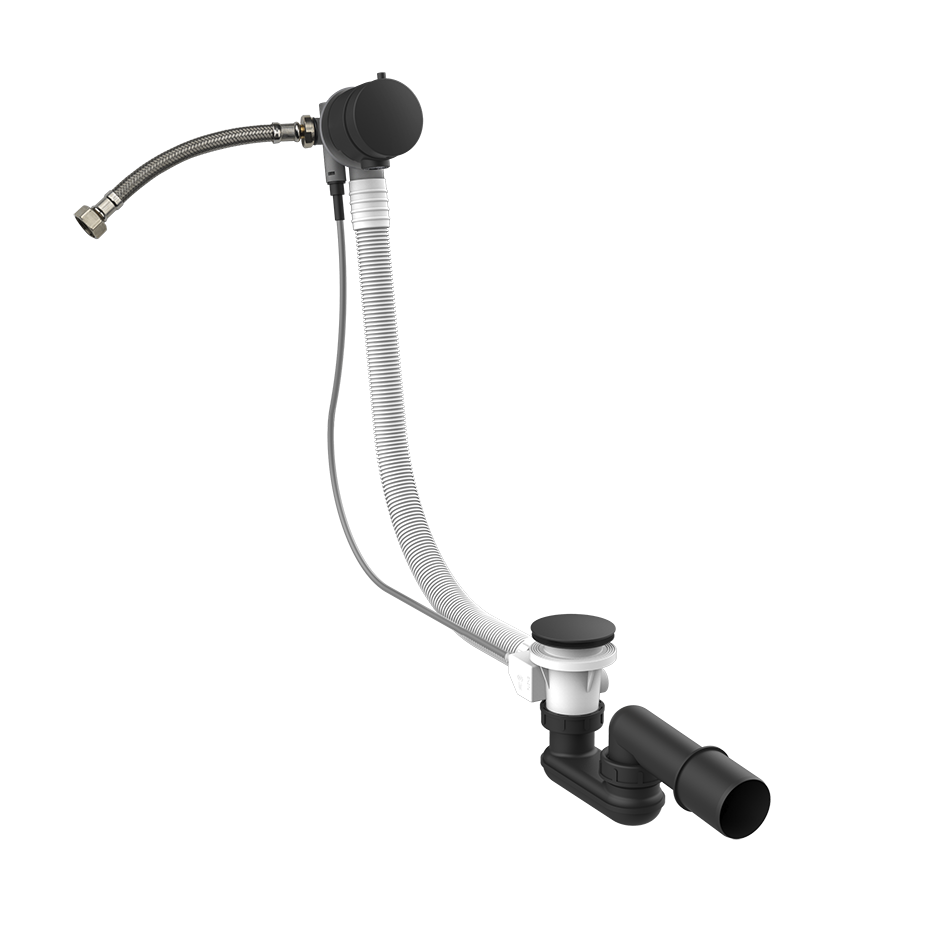 Gessi Polyethylene Column Bath Waste - 01080 Showers GESSI Matte Black