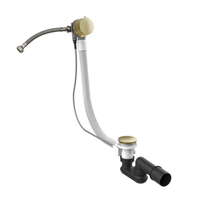 Gessi Polyethylene Column Bath Waste - 01080 Showers GESSI Brass Brushed PVD