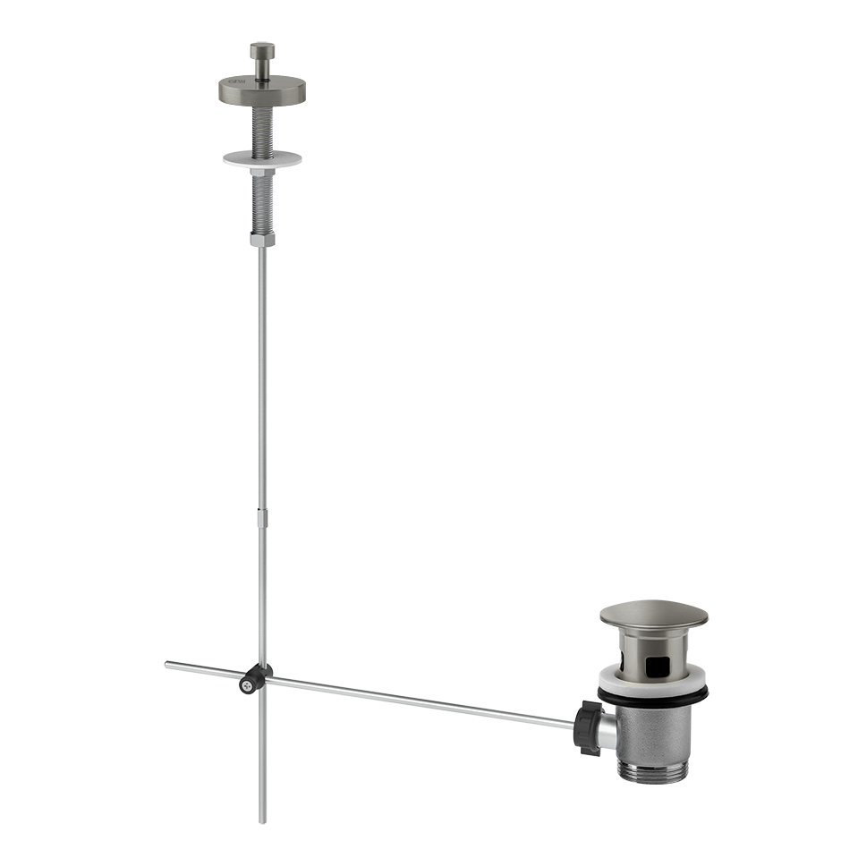 Gessi Basin Pop-Up Waste Rough - 01350 Showers GESSI Chrome Brushed
