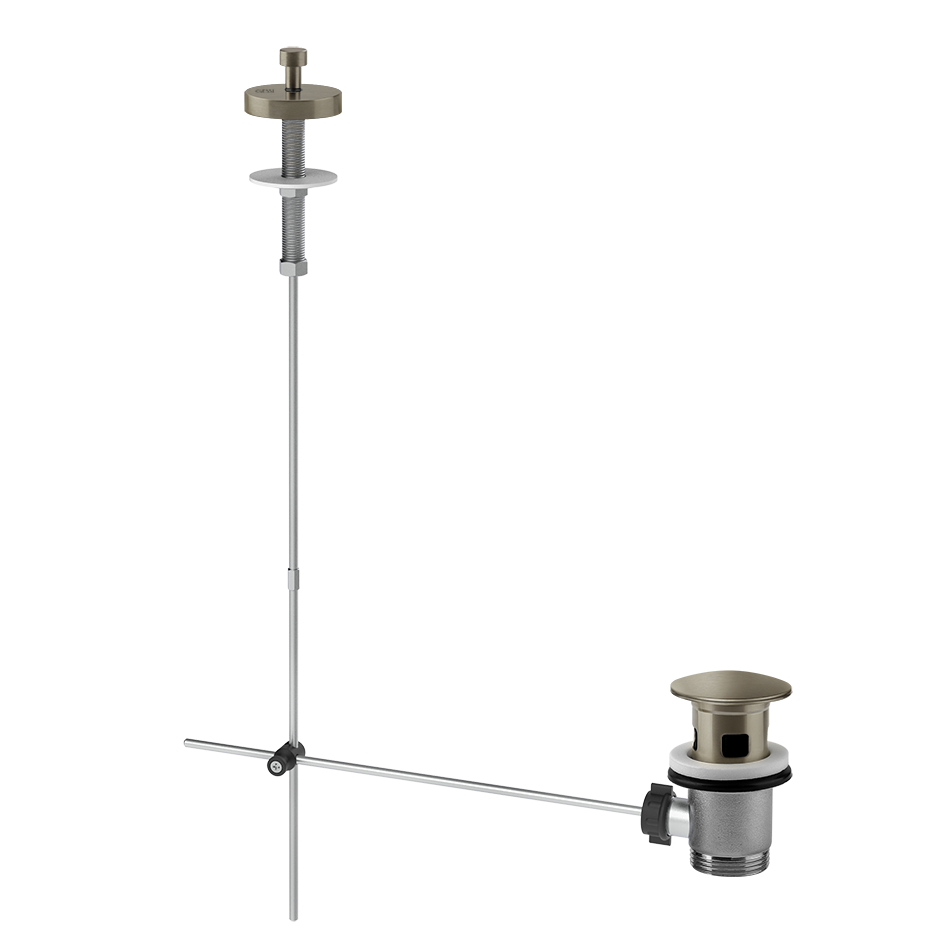 Gessi Basin Pop-Up Waste Rough - 01350 Showers GESSI Finox Brushed Nickel
