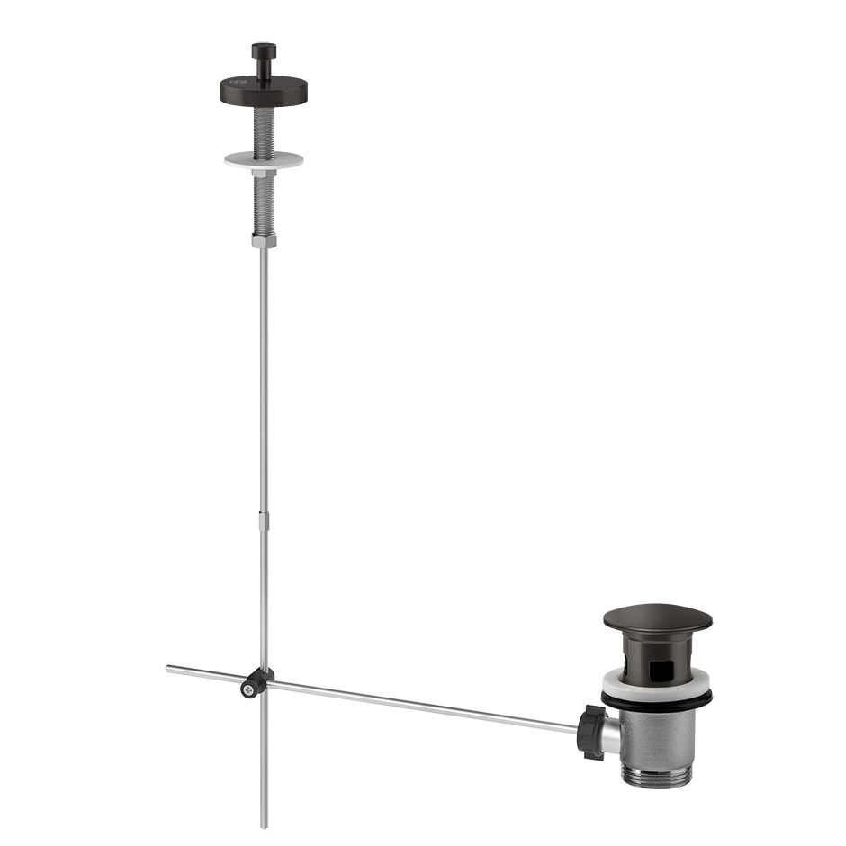 Gessi Basin Pop-Up Waste Rough - 01350 Showers GESSI Black Metal Brushed PVD