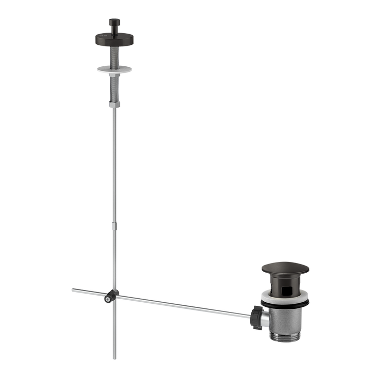Gessi Basin Pop-Up Waste Rough - 01350 Showers GESSI Black Metal Brushed PVD