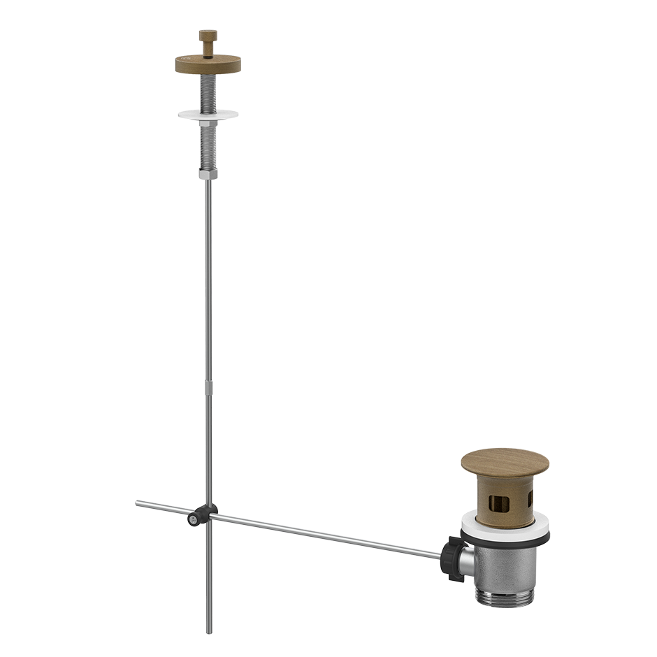 Gessi Basin Pop-Up Waste Rough - 01350 Showers GESSI Antique Brass