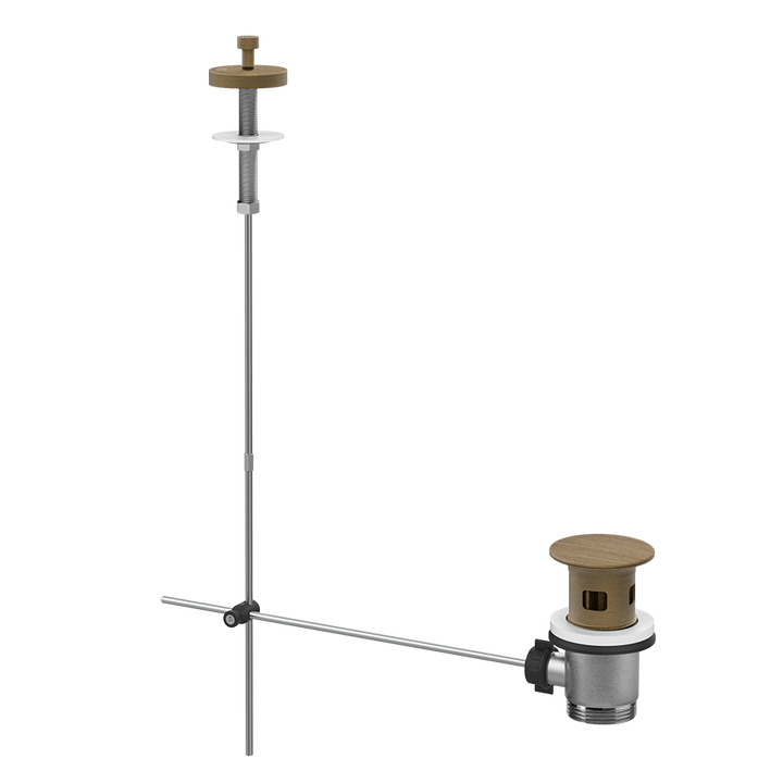 Gessi Basin Pop-Up Waste Rough - 01350 Showers GESSI Antique Brass