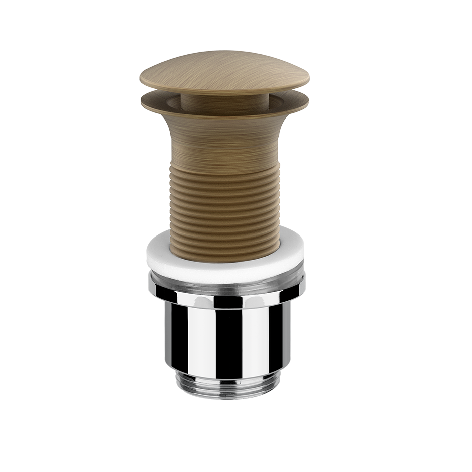 Gessi Basin Waste Rough - 01423 Showers GESSI Antique Brass