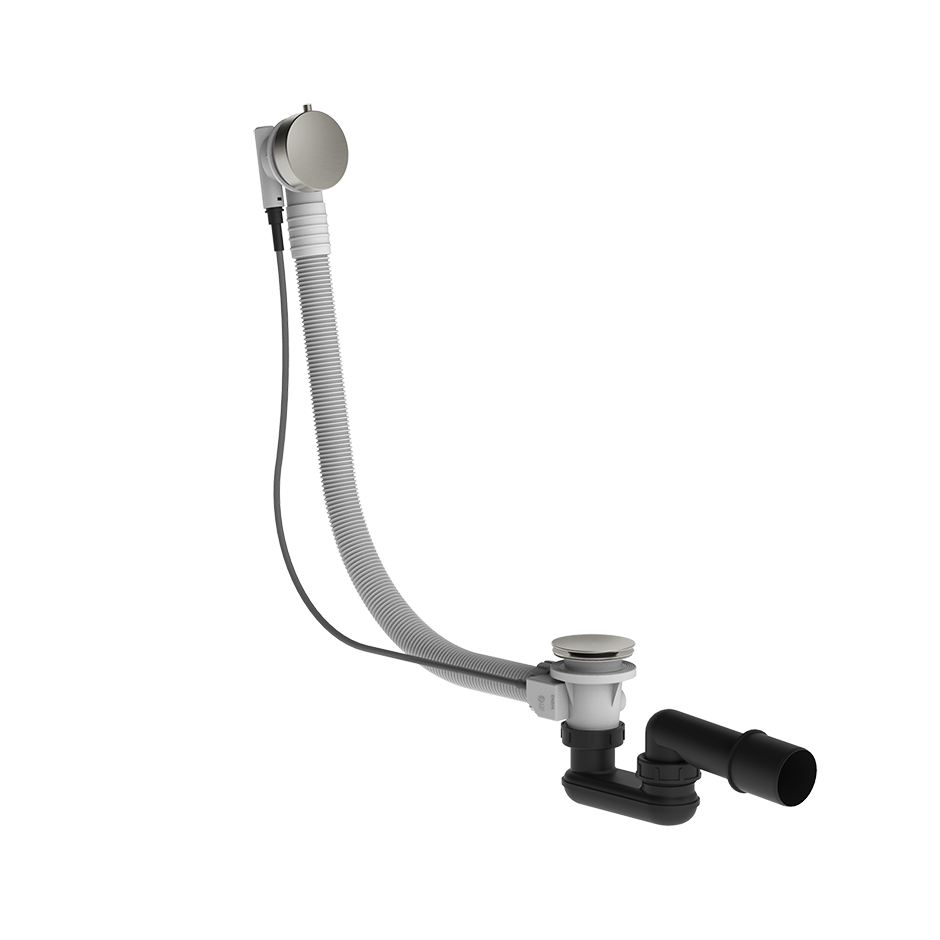Gessi Polyethylene Column Bath Waste - 01452 Showers GESSI Chrome Brushed