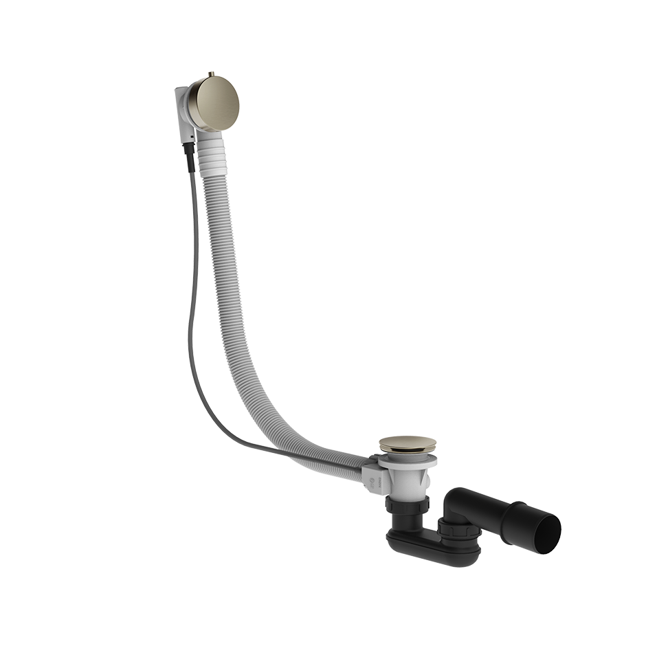 Gessi Polyethylene Column Bath Waste - 01452 Showers GESSI Finox Brushed Nickel
