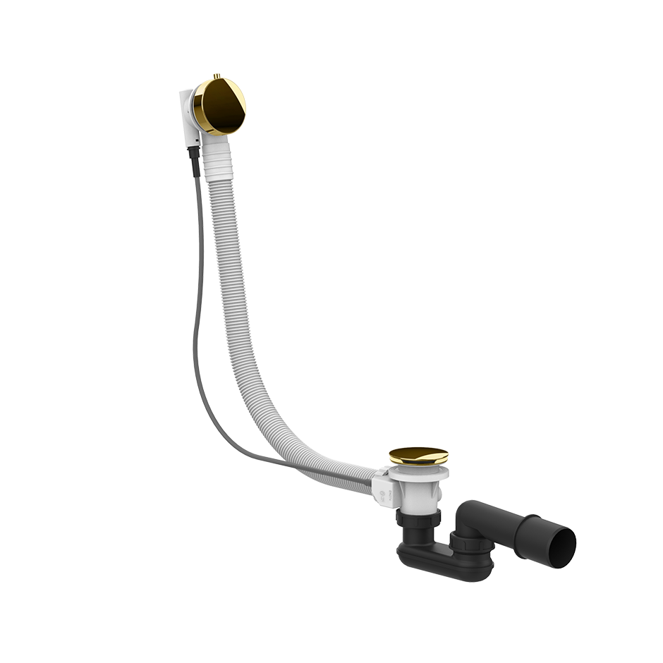Gessi Polyethylene Column Bath Waste - 01452 Showers GESSI Gold PVD