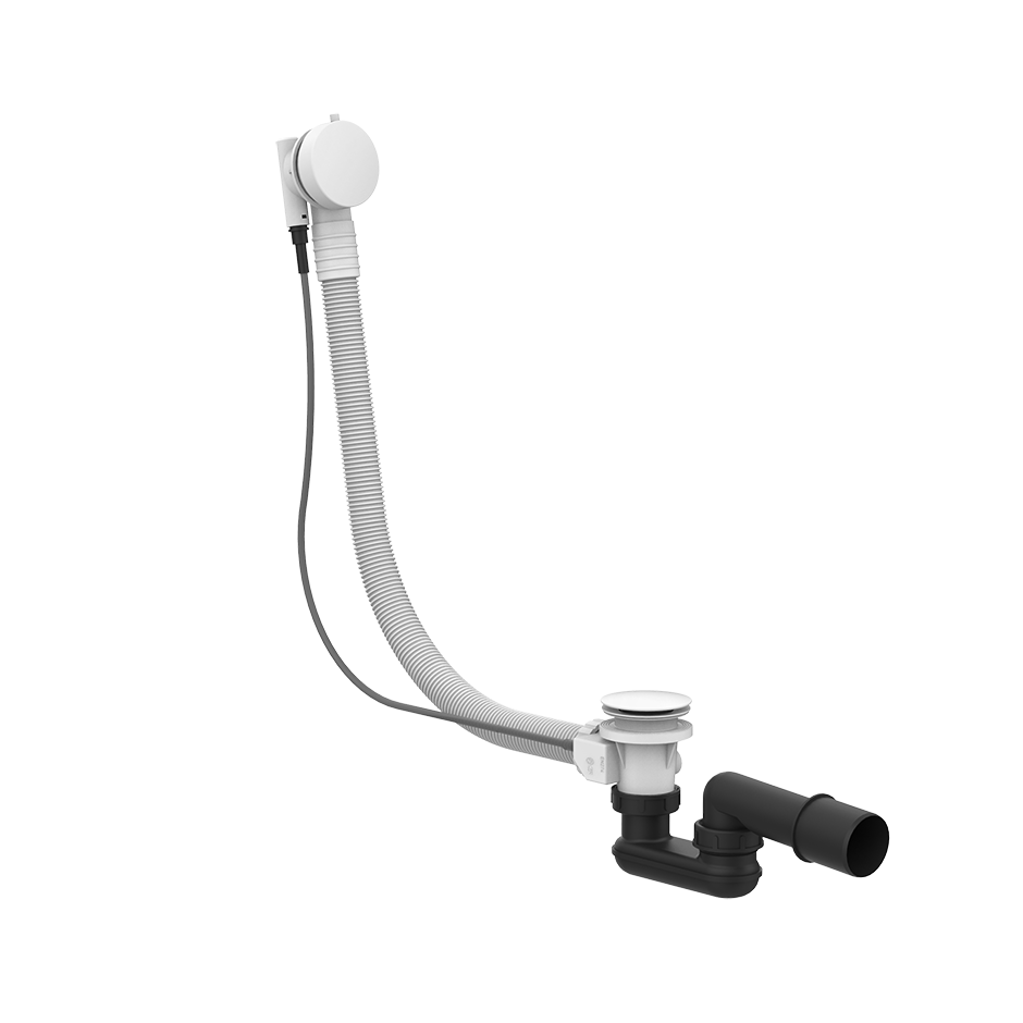 Gessi Polyethylene Column Bath Waste - 01452 Showers GESSI Matte White