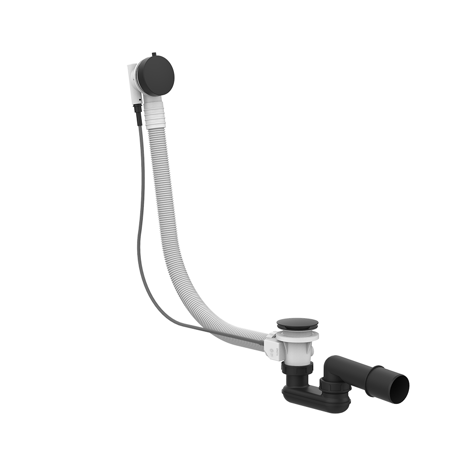 Gessi Polyethylene Column Bath Waste - 01452 Showers GESSI Matte Black
