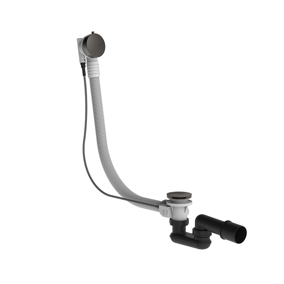 Gessi Polyethylene Column Bath Waste - 01452 Showers GESSI Black Metal Brushed PVD