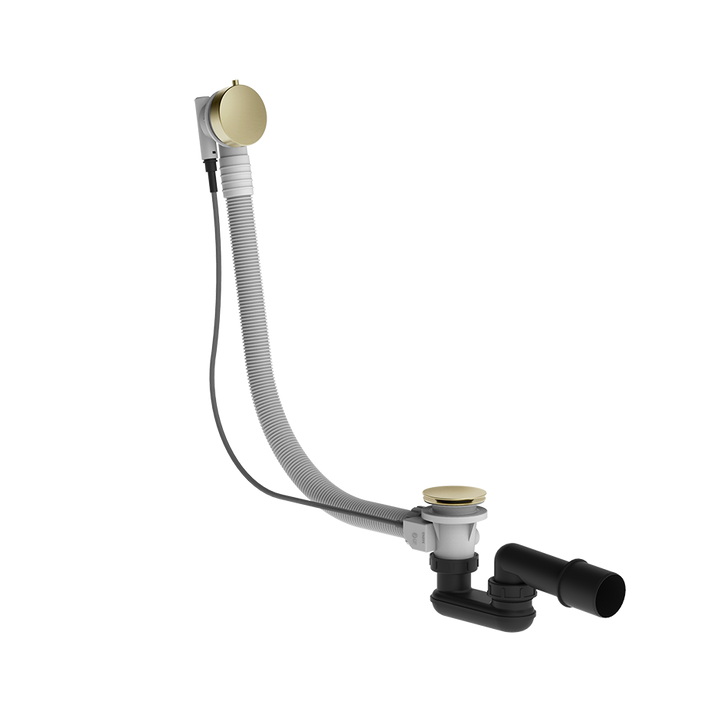 Gessi Polyethylene Column Bath Waste - 01452 Showers GESSI Brass Brushed PVD