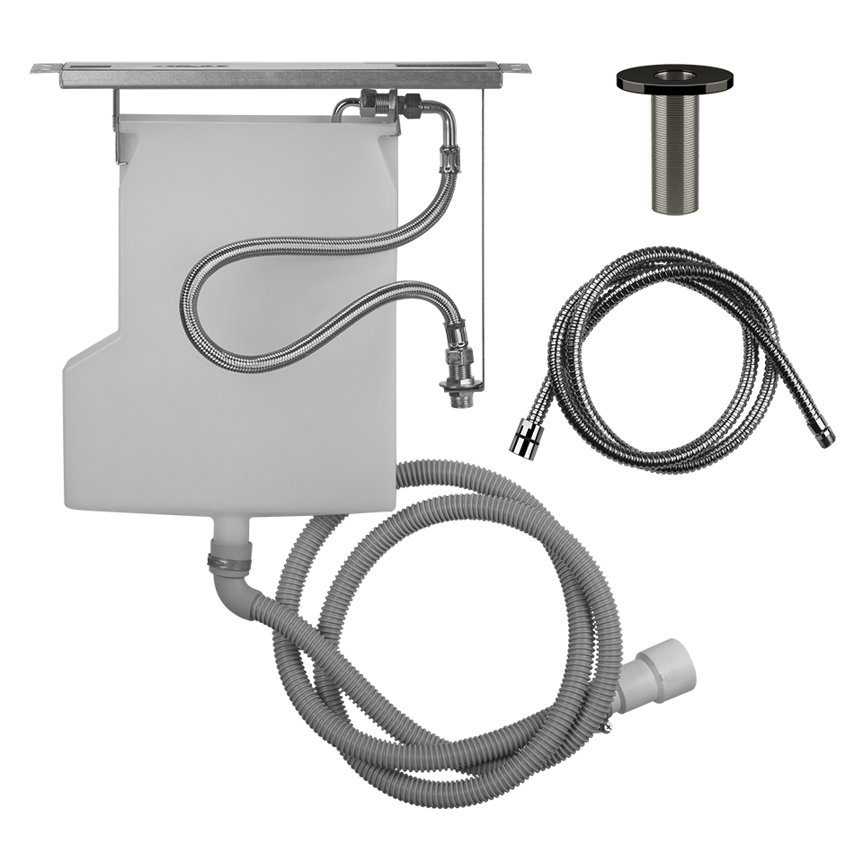 Anello Handshower Drain Kit Rough - 01785 Bathroom Accessories GESSI Black Metal PVD