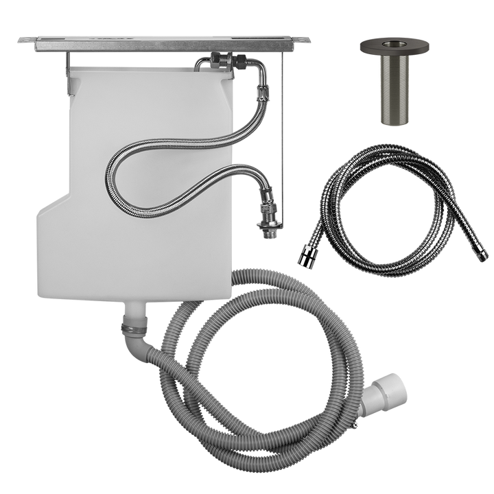 Anello Handshower Drain Kit Rough - 01785 Bathroom Accessories GESSI Black Metal Brushed PVD