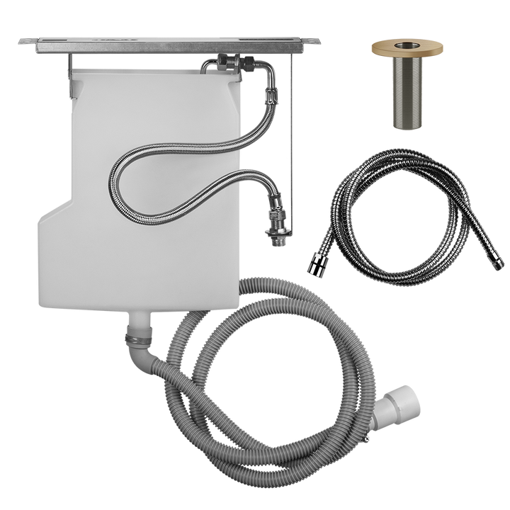 Anello Handshower Drain Kit Rough - 01785 Bathroom Accessories GESSI Warm Bronze Brushed PVD
