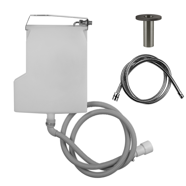 Anello Handshower Drain Kit Rough - 01786 Bathroom Accessories GESSI Black Metal Brushed PVD