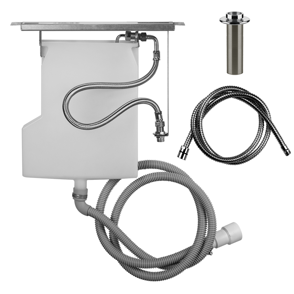 Pull-Out Hand Shower Drain Kit Rough - 01810 Showers GESSI Chrome