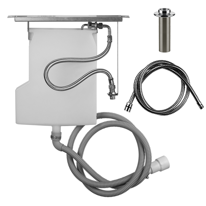 Pull-Out Hand Shower Drain Kit Rough - 01810 Showers GESSI Chrome