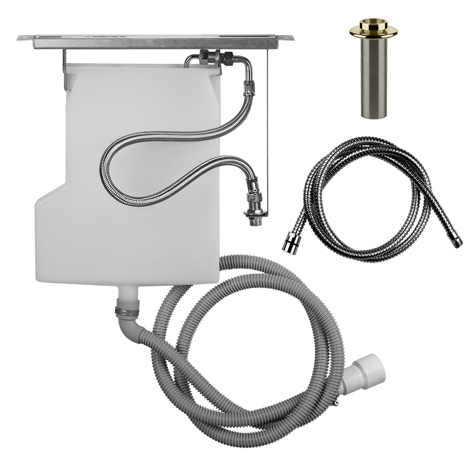 Pull-Out Hand Shower Drain Kit Rough - 01810 Showers GESSI Brass PVD