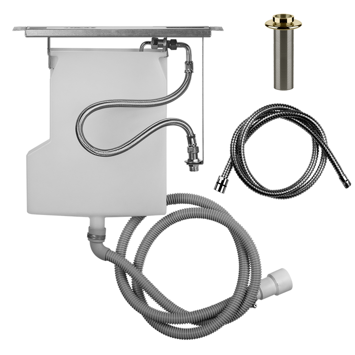 Pull-Out Hand Shower Drain Kit Rough - 01810 Showers GESSI Brass PVD