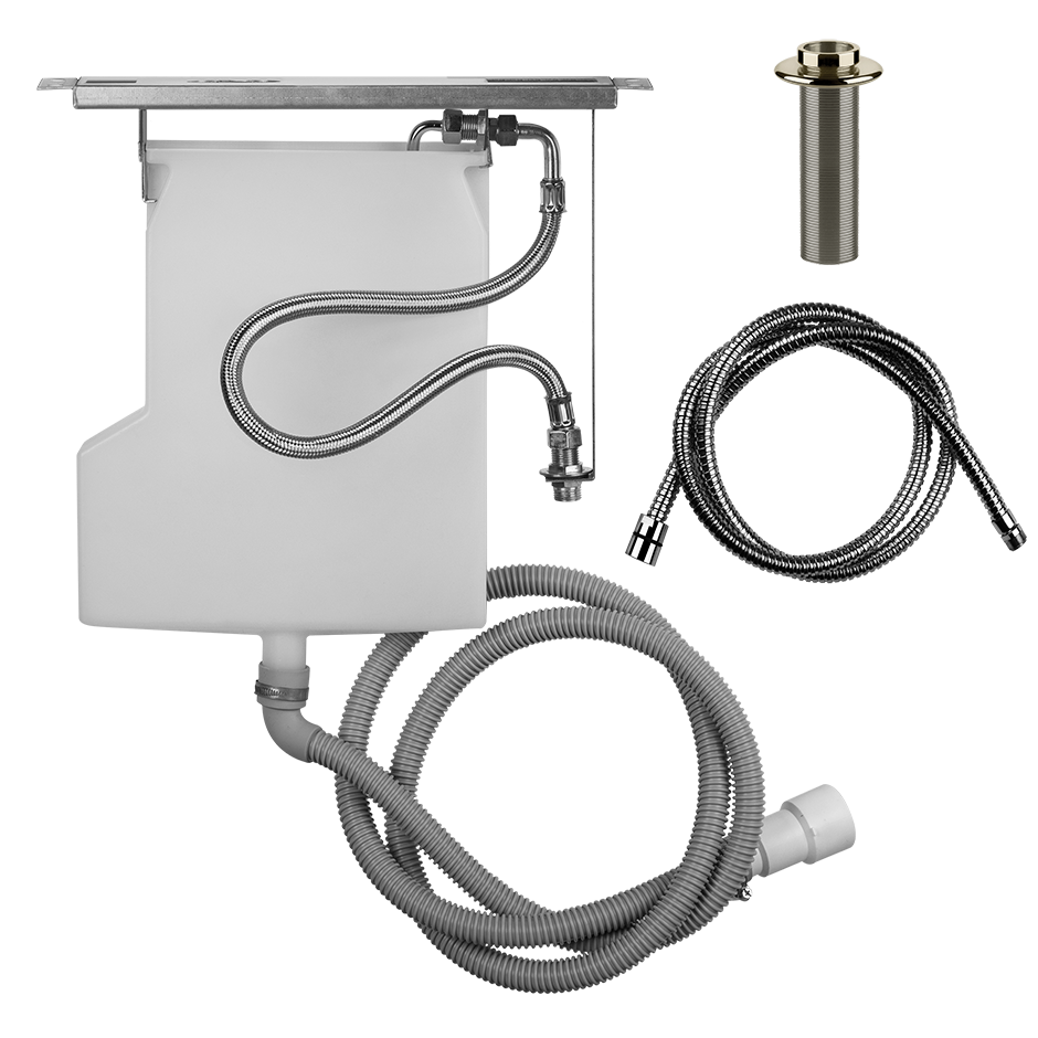 Pull-Out Hand Shower Drain Kit Rough - 01810 Showers GESSI Nickel PVD