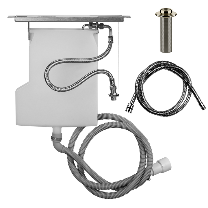 Pull-Out Hand Shower Drain Kit Rough - 01810 Showers GESSI Nickel PVD
