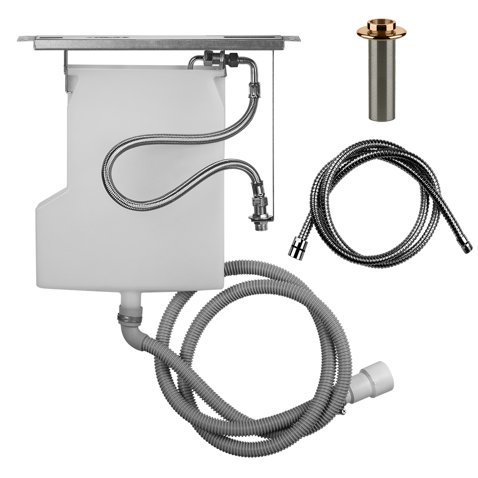 Pull-Out Hand Shower Drain Kit Rough - 01810 Showers GESSI Warm Bronze PVD