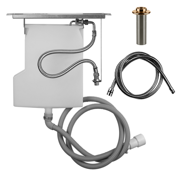 Pull-Out Hand Shower Drain Kit Rough - 01810 Showers GESSI Warm Bronze PVD