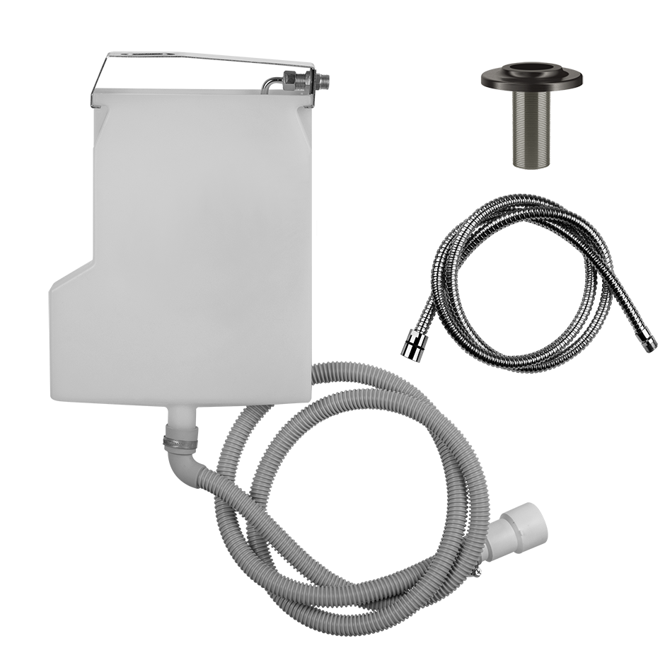 Inciso Handshower Kit Rough - 01814 Bathroom Accessories GESSI Black Metal Brushed PVD