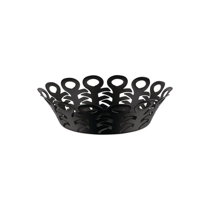 Vimini Basket Decor Alessi Black Small: 8.7 in diameter
