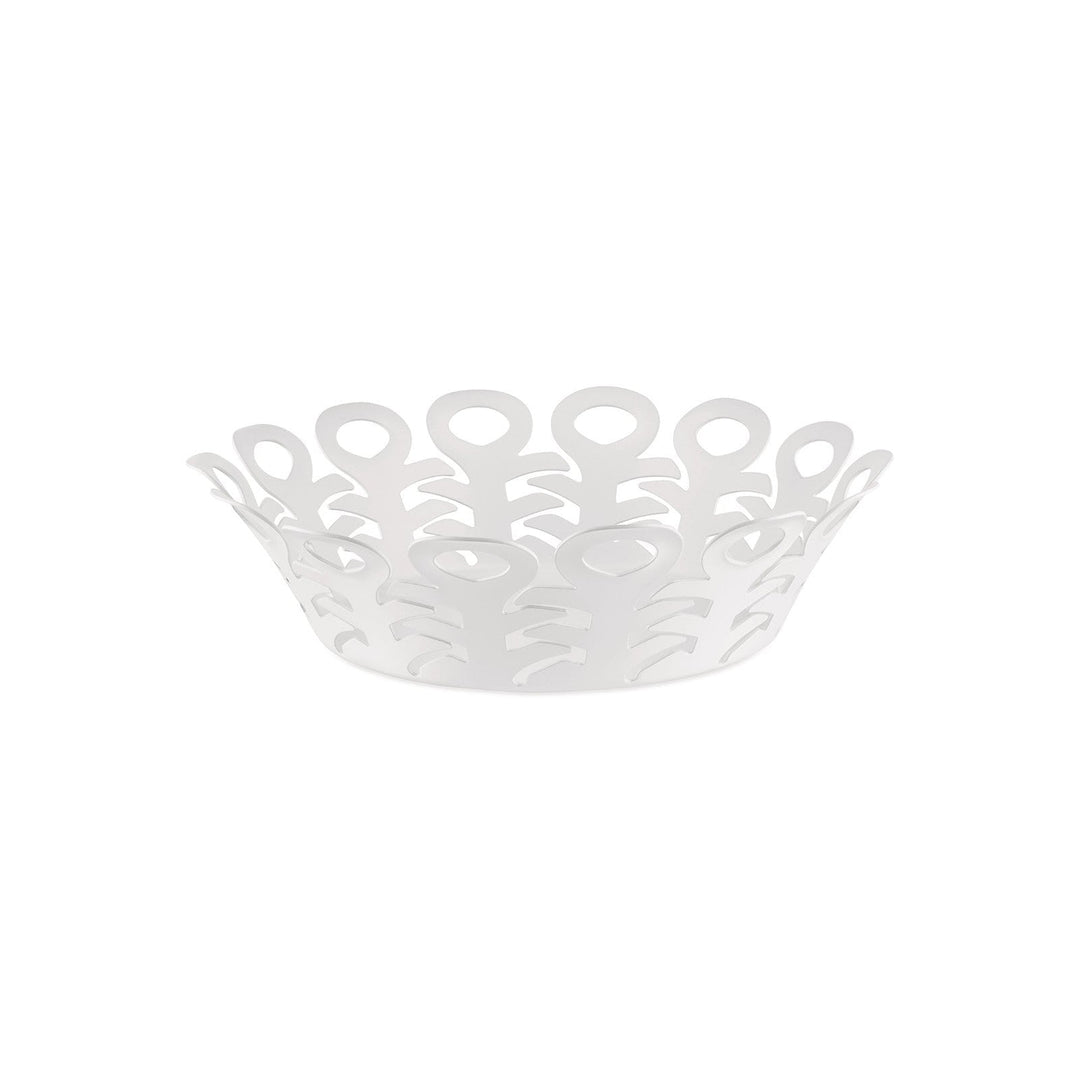 Vimini Basket Decor Alessi White Small: 8.7 in diameter