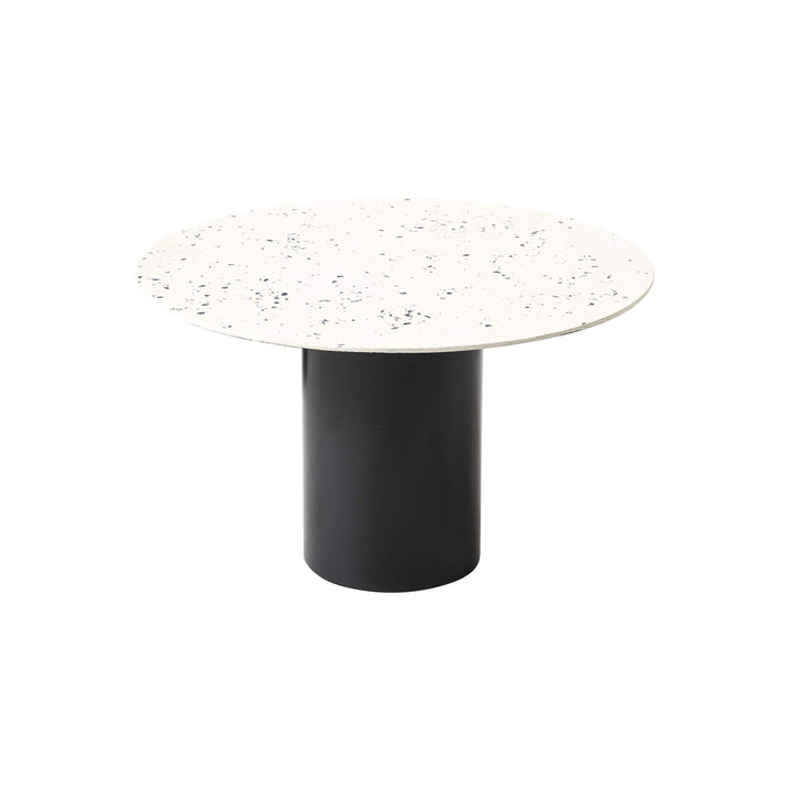 Mush Side Table Accent Tables Cappellini White with Blue Marble Fragments / 04 Matt Black Small: 12.5 in height