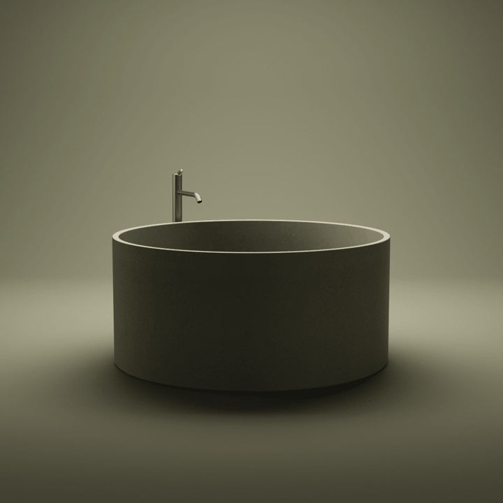 Agape In-Out Cemento Freestanding Tub Agape