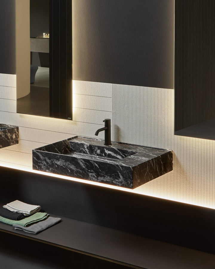 Graffio Washbasin Sinks Antonio Lupi GRAFFIO172 Stone: Bianco Carrara