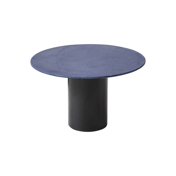 Mush Side Table Accent Tables Cappellini Blue with Aluminum Fragments / 04 Matt Black Small: 12.5 in height