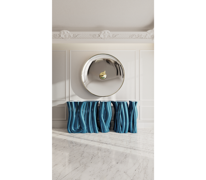 monochrome blue sideboard Consoles Boca Do Lobo