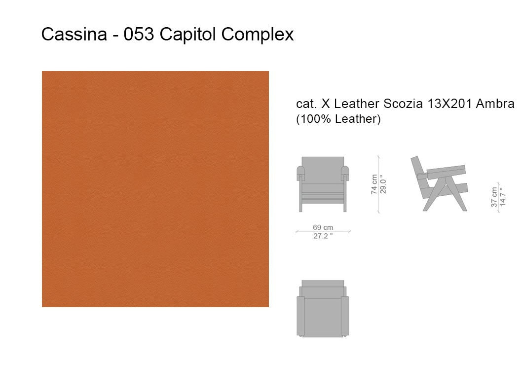 Jeanneret 053 Capitol Complex Armchair Cassina
