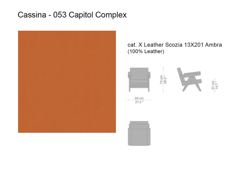 Jeanneret 053 Capitol Complex Armchair Cassina