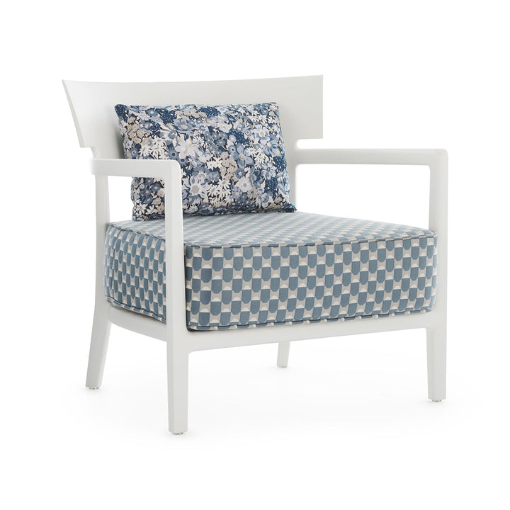 Cara Mat Outdoor Liberty Armchair Outdoor Chairs Kartell Obi Check Blue Artemis Blue