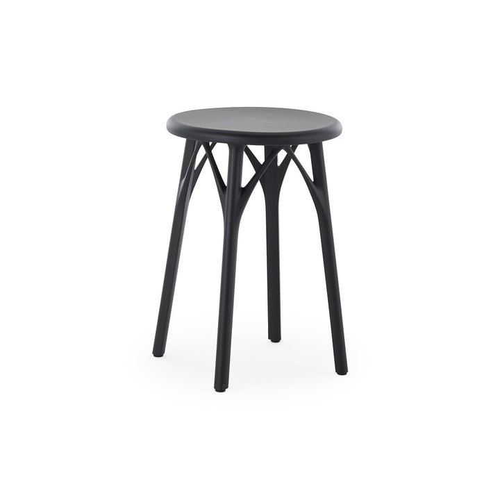 A.I. Outdoor Light Stool (Set of 2) Outdoor Furniture Kartell Black Low: 17.7 in height