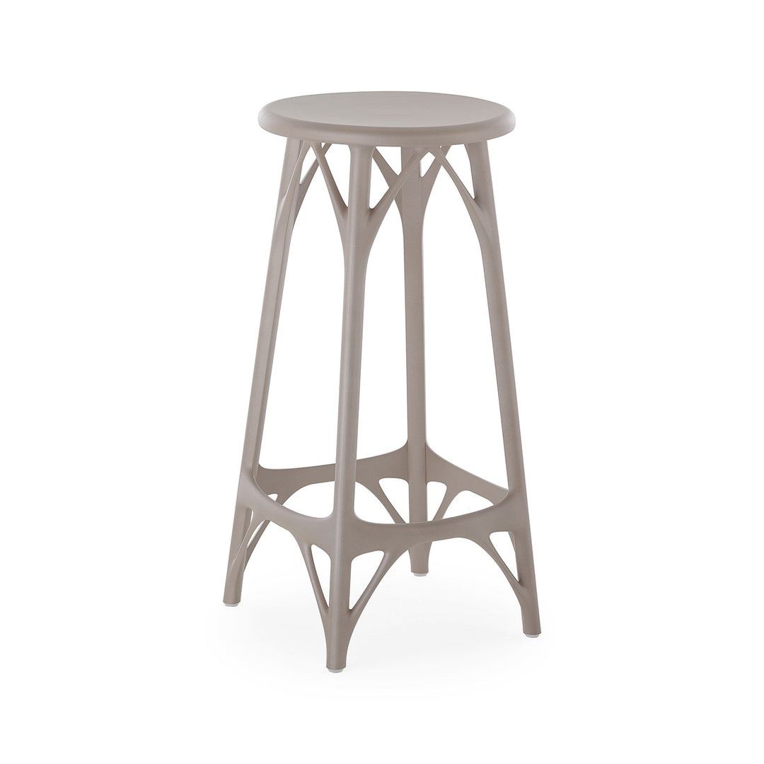 A.I. Outdoor Light Stool (Set of 2) Outdoor Furniture Kartell Grey Counter: 25.6 in height